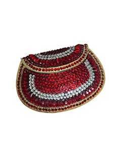 Elegante Bolso de Moda Hecho a Mano con Cuentas Verdes, Correa Única, Decoración de Lentejuelas, Cierre Abierto, Nailon Impermeable - Product Image 1