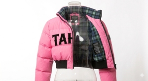 High Quality <b>Ladies</b> Fall Winter Clothes Zipper Bubble <b>Jacket</b> Fashion Fluffy Bomber Crop Top Puffer <b>Jacket</b> for Women - Product Image 2