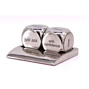 Presse-papiers en métal avec citation inspirante, cadeau de bureau motivant - Product Image 4