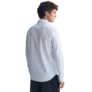 Chemise habillée homme Easy Iron coupe ajustée, infroissable, à manches longues, boutonnée, pour affaires, formelle, décontractée, tenue de bureau, personnalisable - Product Image 3