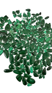 Cabochon en malachite, pierre précieuse, provenant d'usine de fabrication, vente en gros, lot en vrac, prix au kilogramme (kg) - Product Image 4