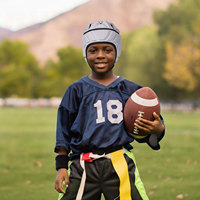 Casco Suave para Flag Football, Casco Protector Ligero y Transpirable para Jóvenes y Adultos, Ideal para Rugby