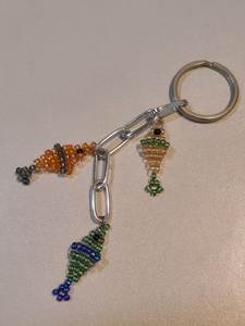Decorative Embroidered Beaded <b>Bag</b> <b>Charm</b> Handmade for Modern and Ethnic Style - Product Image 4