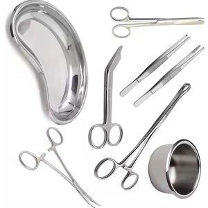 Kit de Instrumentos Quirúrgicos SureMed: Pinzas, Gallipot, Bandeja Renal, Juego de 8 Piezas de Acero Inoxidable, Manual, Reutilizable, CE - Product Image 6