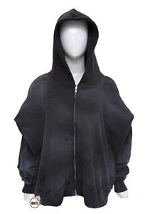 Custom High Quality Streetwear Boxy Fit <b>Hoodie</b> Cotton Fleece Blank Zip up Vintage Wash Hodies for Woman <b>Knitted</b> - Product Image 5