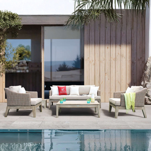 Elegante Conjunto de Sofás de Ratán Sintético para Patio, Sala de Estar y Espacios de Resort - Product Image 1