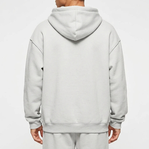 Sudadera con Capucha Gris para Hombre, Estampado de Calavera y Dinero, Estilo Hip Hop, Diseño con Logotipo Frontal, Corte Regular, para Otoño - Product Image 2