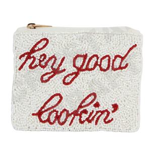 Hey good Coin Pouch Portefeuille en perles de rocaille personnalisé Beau cadeau de maman-Design de coeurs pour filles - Product Image 1