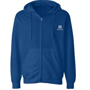 Men's Midweight Full <b>Zip</b> <b>Hooded</b> Sweatshirt Custom Logo Hoodie for Retail Brands and Bulk Clothing Orders - Product Image 1