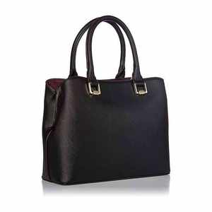 Sac à main en cuir véritable pour femmes, style classique, élégant, à porter à l'épaule, pour le bureau, les voyages, logo personnalisé - Product Image 1