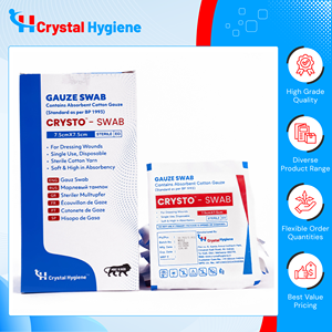 Fabriqué en Inde, qualité supérieure, 100% coton pur, tampons chirurgicaux Crysto T-17, tampons de gaze chirurgicale standard pour utilisation en chirurgie générale - Product Image 4