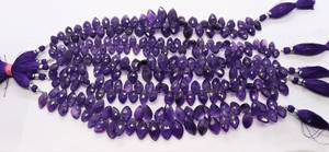 AAA African <b>Amethyst</b> Faceted Marquise Shape Beads 6x11-8x13 MM <b>Amethyst</b> Marquise Gemstone Beads 8 Inch African <b>Amethyst</b> Faceted - Product Image 2