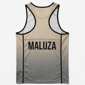 Ensemble de basket-ball urbain MALUZA : débardeur et short de performance imprimés, respirants, grande taille, qualité supérieure - Product Image 2