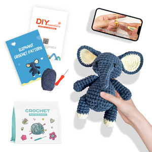 New Design Kapibala Crochet Kit Crochet Kit Animal DIY Beginner Handcraft Elephant Crochet Kit Gift Knitting Creative Best Gift