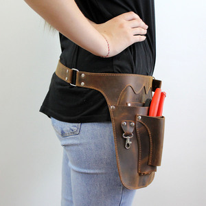 Professional florist <b>leather</b> <b>tool</b> belt durable multi pocket gardening waist pouch premium OEM <b>tool</b> belts wholesale price - Product Image 2