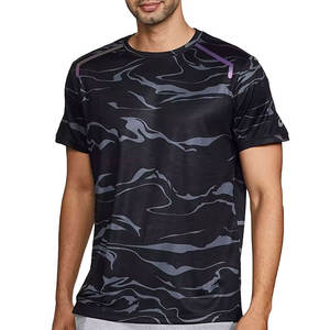 Camiseta de Hombre con Estampado Digital de Nuevo Diseño, 100% Algodón/Poliéster, Colores y Logotipo Personalizados, Secado Rápido, Alta Calidad, MOQ Bajo - Product Image 1