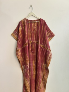 Wholesale Pack Of <b>Maxi</b> Printed Hand Tie Dye <b>Kaftan</b> Dress Luxury Women Comfy Dress - Product Image 4