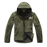 Veste tactique personnalisée d'hiver d'usine professionnelle hommes avec des lunettes de protection sur la veste tactique à capuche