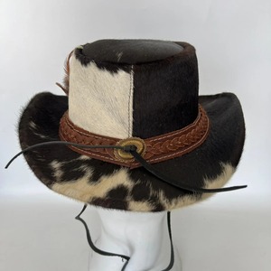 Sombrero de Copa de Cuero de Diseño para Hombre, Accesorio de Moda Alternativa, Estilo Corona Alta para Atuendos Góticos, Cosplay y Uso Creativo - Product Image 4
