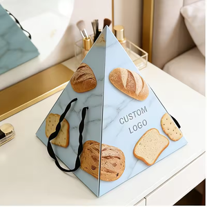 Wholesale Pyramid Shape Gift <b>Box</b> Luxury Paper Packaging <b>Box</b> with Ribbon Custom Logo for Candy Chocolate Party Festival Gifts - Product Image 3