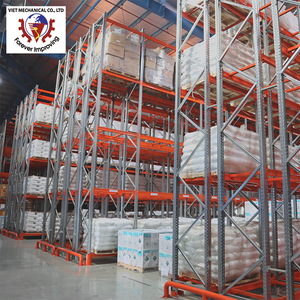 <b>Large</b> Capacity Double Deep Pallet Racking System for Warehouse Storage Operations with Adjustable Beam Design - Product Image 1