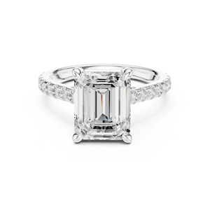Anillo de Diamantes Cultivados en Laboratorio de Oro Sólido de 14k para Mujer, Corte Brillante, Certificado IGI, 2-4 Gramos, Romántico, de Aries Jewel - Product Image 1
