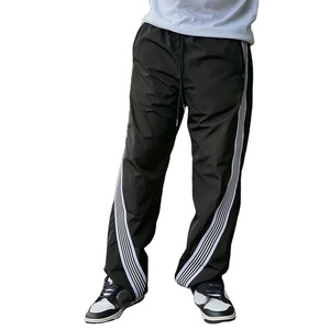 Pantalones Deportivos Impermeables a Rayas Unisex, Novedad 2025, Pantalones Casuales para Hombre con Rayas Curvas, Pierna Ancha, Transpirables, Talla Grande, 100% - Product Image 4