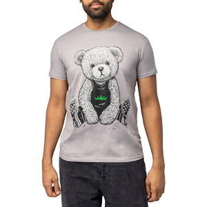 เสื้อยืดคอกลมทรงปกติ สไตล์ไฮสตรีทสำหรับผู้ชาย ผลิตจากผ้าฝ้าย 100% ระบายอากาศได้ดี แห้งเร็ว เป็นมิตรต่อสิ่งแวดล้อม พร้อมสกรีนโลโก้ตามสั่ง - Product Image 3