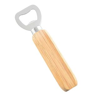 Best Seller Wooden Handle Bottle Opener Stainless Steel Beer Opener Premium Kitchen Bar <b>Tool</b> Gift - Product Image 1