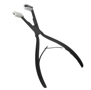 Pince à extensions capillaires en acier inoxydable allemand pour la pose et le retrait, vente en gros à bas prix - Product Image 1