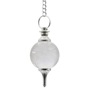 Bola de cuarzo transparente pulido, péndulo, energía espiritual, curación, Chakra, meditación, adivinación, amor, mascota, producto artesanal de cristal - Product Image 1