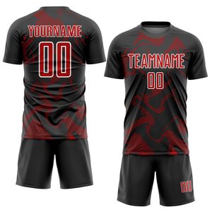 Conjunto de Uniforme de Fútbol para Hombre, Transpirable, Manga Corta, Kit Deportivo Estampado, Ecológico, Personalizado para Entrenamiento de Equipo - Product Image 1