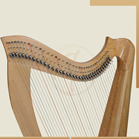 Harpe à leviers en bois à dos rond à 36 cordes, instrument de performance musicale traditionnelle