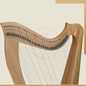 Arpa de 36 Cuerdas con Respaldo Redondo, Arpa de Palanca de Madera, Instrumento Tradicional para Interpretación Musical - Product Image 3
