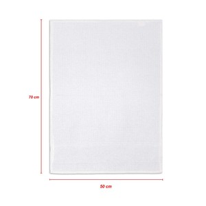 Nouvelle serviette de cuisine en coton biologique 100% de qualité supérieure, blanche, tissée, séchage rapide, avec motif gaufré, pour la maison - Product Image 5