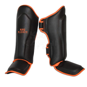 Kashi Fight Gear ทนทานน้ำหนักเบาหนัง PU ป้องกัน Shin ป้องกันการกระแทกโฟมป้องกันลื่นสายรัดมืออาชีพ - Product Image 2