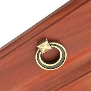 ลูกบิดโลหะโบราณพร้อมห่วงดึงทรงกลมสำหรับมือจับประตูตู้ลิ้นชักตู้เสื้อผ้า ของตกแต่งบ้านสไตล์วินเทจ อุปกรณ์ฮาร์ดแวร์สำหรับบ้านและสวน - Product Image 4