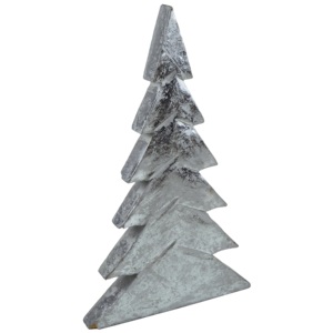 Sculptures en argent avec support en bois, décorations de Noël en métal, collection tendance en gros, fournitures festives - Product Image 5