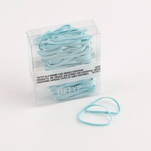 Élastiques à cheveux TIETYP, bandeaux en caoutchouc élastique, couleur unie, minimaliste, moderne, usage quotidien, pour femmes, emballage en carton, fabriqué en Corée - Product Image 1