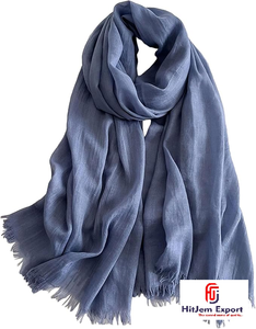 Luxury Soft <b>Scarf</b> Textile Custom Cotton Polyester Viscose Fabric OEM ODM Private Label Bulk Manufacturing Supplier - Product Image 5