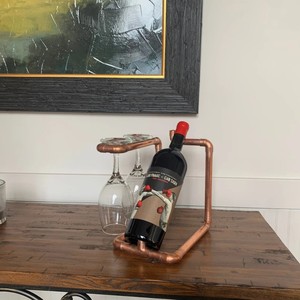 Modern Industrial Metal <b>Wine</b> Rack Iron Rectangle Design Rust Resistant For Home Bar Storage - Product Image 6