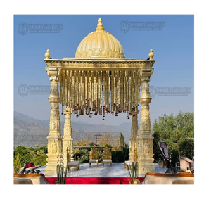 South Indian Outdoor <b>Wedding</b> Mandap with Dome-Durable Fiber Reinforced Plastic - Product Image 1