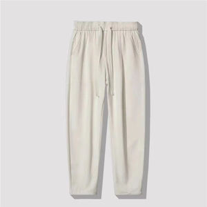 Pantalon de survêtement noir pour homme 2026, taille élastique avec cordon de serrage, décontracté, léger, respirant, poches latérales, coupe fuselée tricotée, style printemps - Product Image 5