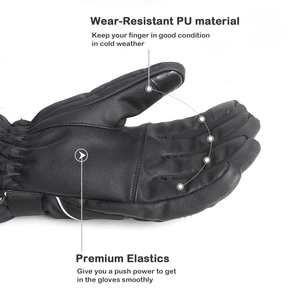 Guantes de esquí de invierno, guantes térmicos impermeables para esquiar, snowboard, deportes al aire libre, diseño cálido a prueba de viento - Product Image 4