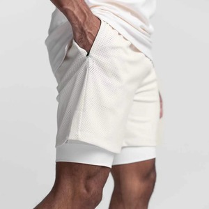 Pantalones Cortos Bermuda Casuales para Hombre, Blancos, Personalizados, 100% Poliéster, Transpirables, con Bolsillos, Cintura Elástica, Secado Rápido, Estilo Vintage - Product Image 4
