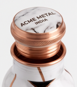 Botella de Agua de Cobre con Estampado de Mármol, Elegante y de Diseño Premium para Hidratación Diaria y un Estilo de Vida Ecológico - Product Image 2
