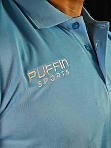 เสื้อโปโล PUFFIN SPORTS คุณภาพสูง ผลิตตามสั่ง (OEM) สำหรับผู้ชาย แขนสั้น แห้งเร็ว ผ้าถัก สวมใส่สบาย พิมพ์โลโก้ด้านหน้า - Product Image 3