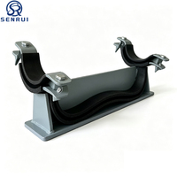 Support de fixation de tuyau à double pince personnalisable de type J2 de haute qualité avec coussinet en caoutchouc, vente en gros OEM