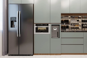 ชุดครัว 24 ชิ้น 1.2 คิว ฟุต สแตนเลส สตีล ไมโครเวฟ แบบมีลิ้นชัก สีเงิน - Product Image 5