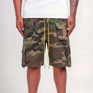 Oem Customized Manufacturer logo Hunting Digital Print Camofluge Summer 100% Cotton Twill Pocket Cargo Shorts for <b>Men</b> - Product Image 2